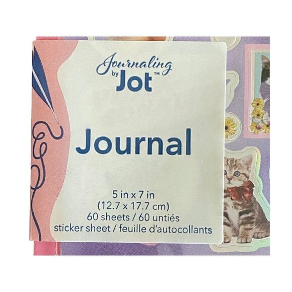 JOT 5x7 Journal w "Feline Good CATS" Sticker Pack / JOT 10-Pc Gel Pens SET - Picture 3 of 9
